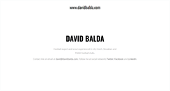 Desktop Screenshot of davidbalda.com