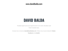 Tablet Screenshot of davidbalda.com